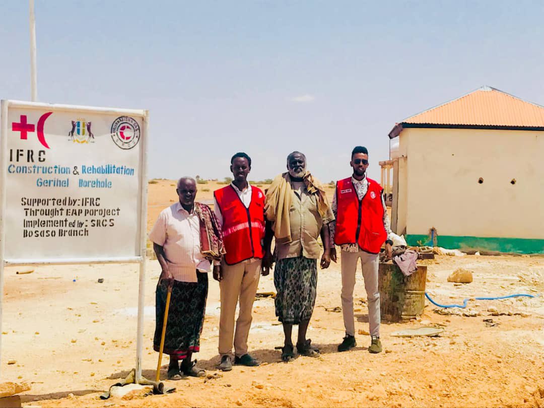 The Somali Red Crescent Society (#SRCS) has completed the rehabilitation of the Gerihel borehole through its drought Early Action Protocol (#EAP), addressing critical water shortages in Gerihel village, Qardho district, Bari region.

The rehabilitation project encompassed several