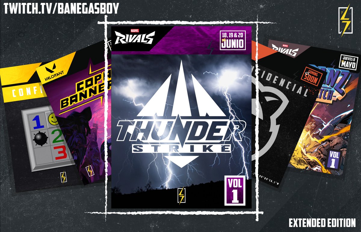 Extended Edition By Popular Demand 🚨

THUNDER STRIKE | #MarvelRivals

⚡️4-6 Capitanes
⚡️24-36 Creadores de Contenido
⚡️Fase de grupos &amp; playoffs
⚡️Premios para el equipo ganador
📅 18,19 &amp; 20 de Junio

Con o sin experiencia son bienvenid@s

📥 Form: forms.gle/7XMC1TFqdxebJT…