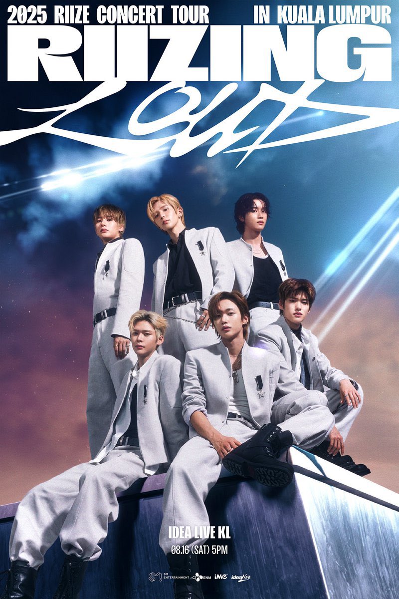 [#RIIZEinKL] 2025 RIIZE CONCERT TOUR [RIIZING LOUD] in KUALA LUMPUR

📅 16 Aug 2025 (Sat) at 5PM
📍 IDEA LIVE ARENA

BRIIZE Membership Pre-sale Registration opens today at 12PM!
📅 23 May (Fri) at 12PM to 25 May (Sun) at  11.59PM
🔗 weverse.io/riize/notice/2…

Brought to you by
