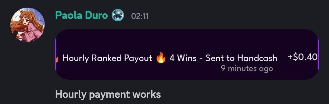 With <a href="/OtherworldlyTCG/">Champions of Otherworldly Magic 🔮</a> you can earn hourly with ranked play.

<a href="/Emilynyhk/">宝拉@Paola Duro</a> earnt $0.4 direct to her <a href="/handcashapp/">Handcash</a> wallet, for just 4 wins.

championstcg.com 

join the discord, and start your play to earn journey - discord.gg/5TF8CH82xc