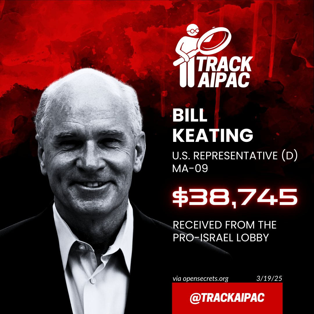 <a href="/USRepKeating/">Congressman Bill Keating</a> Labeling this antisemitism is a cynical ploy. The anger stems from Israel’s televised genocide and the leaders who cheer it on. You are part of the problem.
x.com/USRepKeating/s…