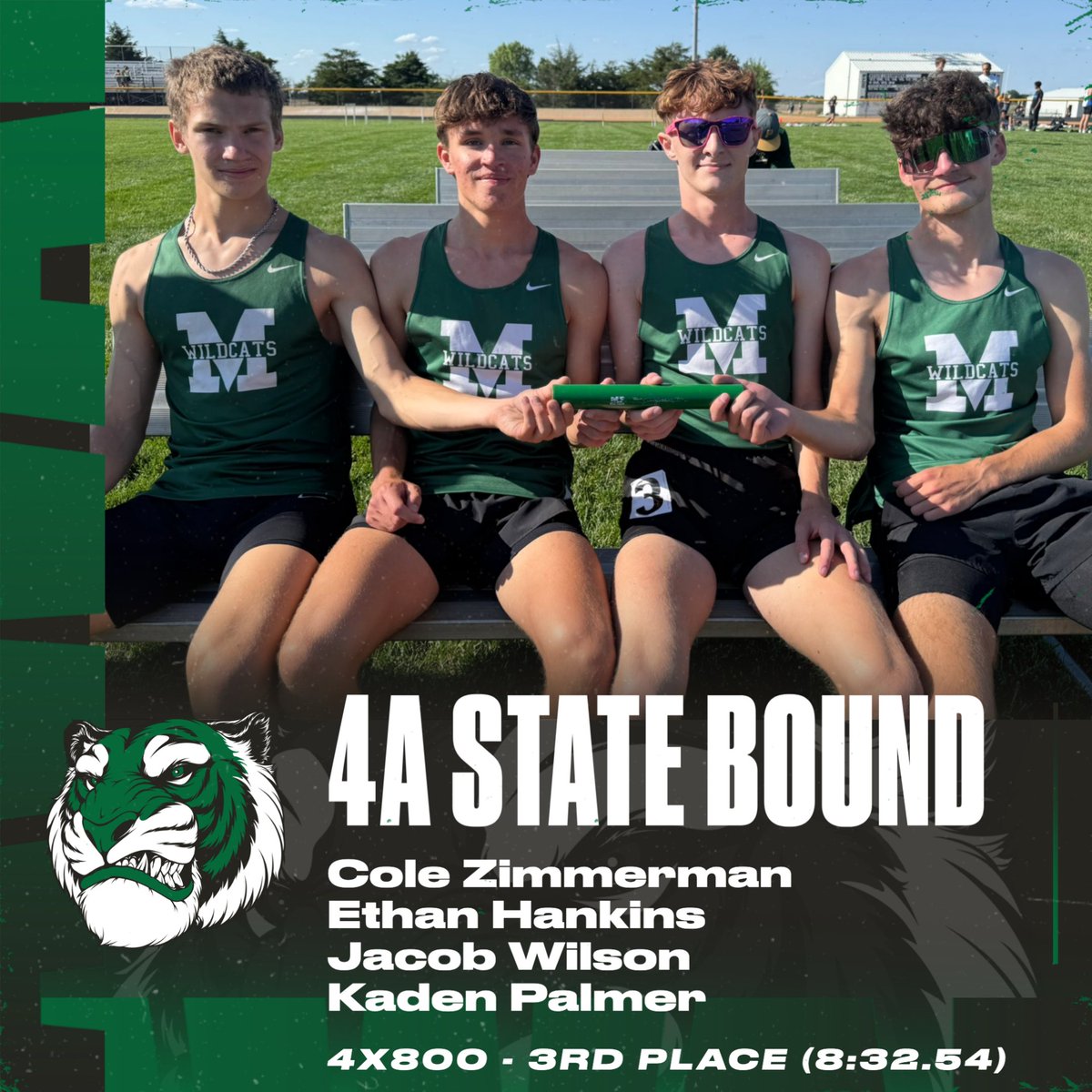 Mulvane Sports (@mulvanesports) on Twitter photo CONGRATS to Mulvane sophomores Cole Zimmerman and Ethan Hankins, and seniors Jacob Wilson and Kaden Palmer, who stamped their way to state in the 4x800 with a time of 8:32.54 at regionals today!! Way to go fellas!! <a href="/MulvaneTrackXC/">Mulvane Track & XC</a> CONGRATS to Mulvane sophomores Cole Zimmerman and Ethan Hankins, and seniors Jacob Wilson and Kaden Palmer, who stamped their way to state in the 4x800 with a time of 8:32.54 at regionals today!! Way to go fellas!! <a href="/MulvaneTrackXC/">Mulvane Track & XC</a>