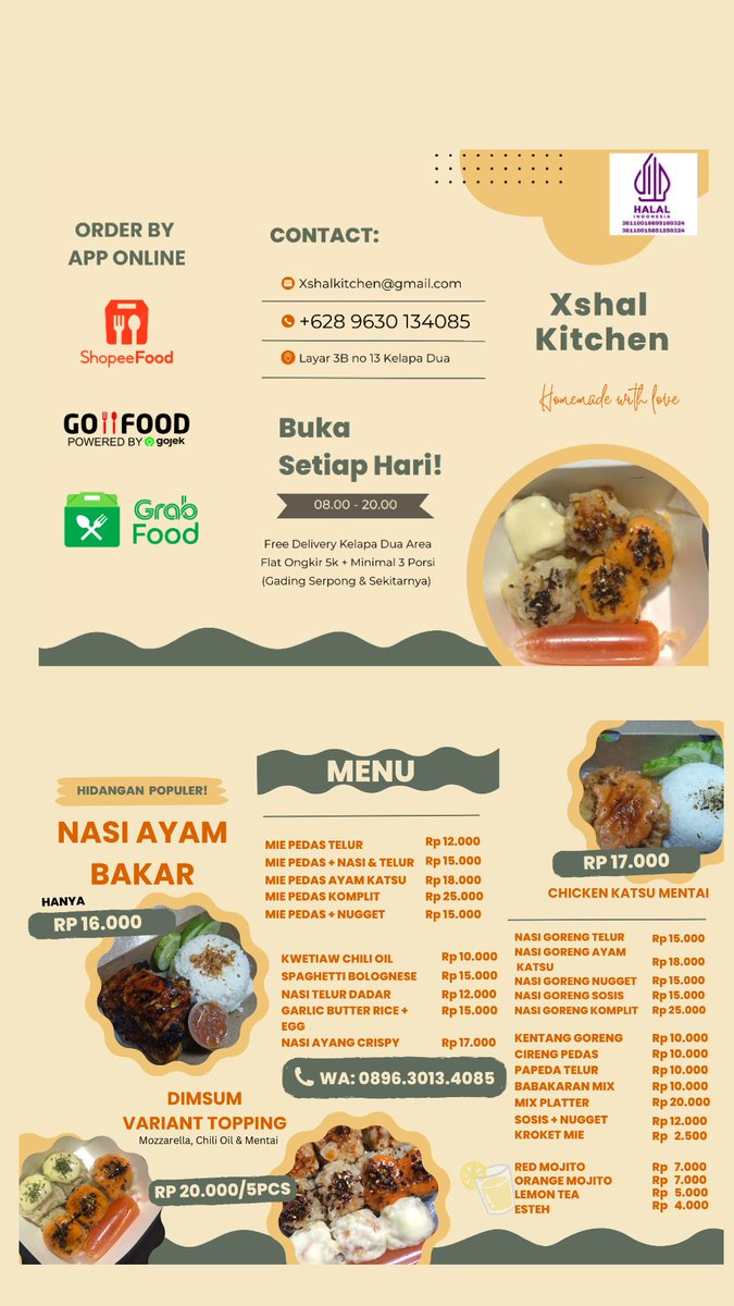 Yuk jajan! Untuk sekitaran kelapa 2 - gading serpong bs di delivery yaa.. Tersedia di aplikasi online juga! ✨
#zonauang #cemilantangerang #cateringtangerang