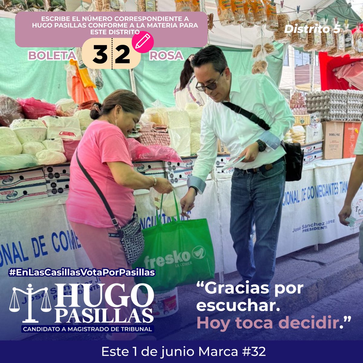 HugoPasillas13's tweet photo. Gracias por caminar conmigo.
Hoy, ese camino nos lleva al tribunal.
#Gracias #HugoPasillas #VotaJusticia #Vota32 #BoletaRosa #Distrito05 #Iztapalapa #Coyoacán
#EnLasCasillasVotaPorPasillas https://t.co/4qRGkrXxYs