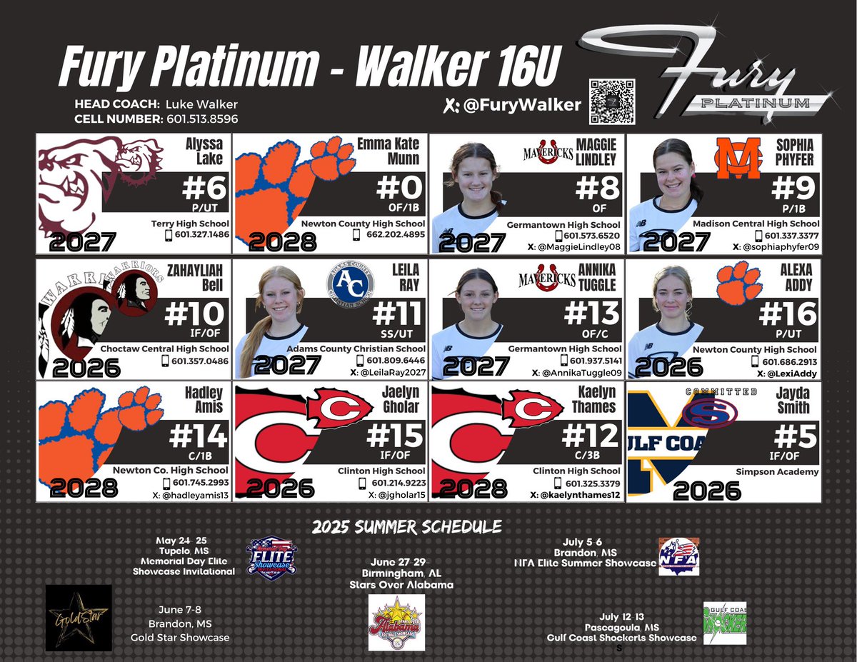 Come check us out as we open the summer up this weekend! Gametimes start at 11:15 am. Got a great bunch of ladies! #platinumproud