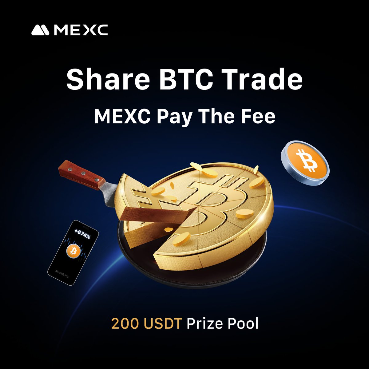 Trading Fees? Zero It and Get Pizza 4 Free! Show us your #Bitcoin trades on  #MEXC, just gains and pizza! How to join: 1️⃣ Share a screenshot of your $ BTC trade on