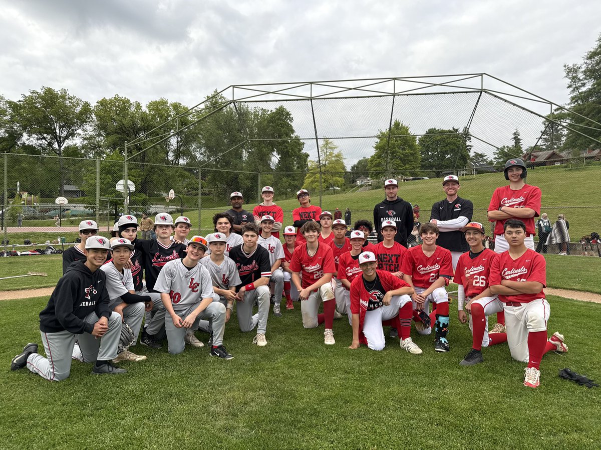 Freshman and JV combined scrimmage to end the year. Split up coaches and they drafted teams. Played 7 innings. Hock/Dicky team wins 6-5! Great way to end the year for these levels. #GoCards