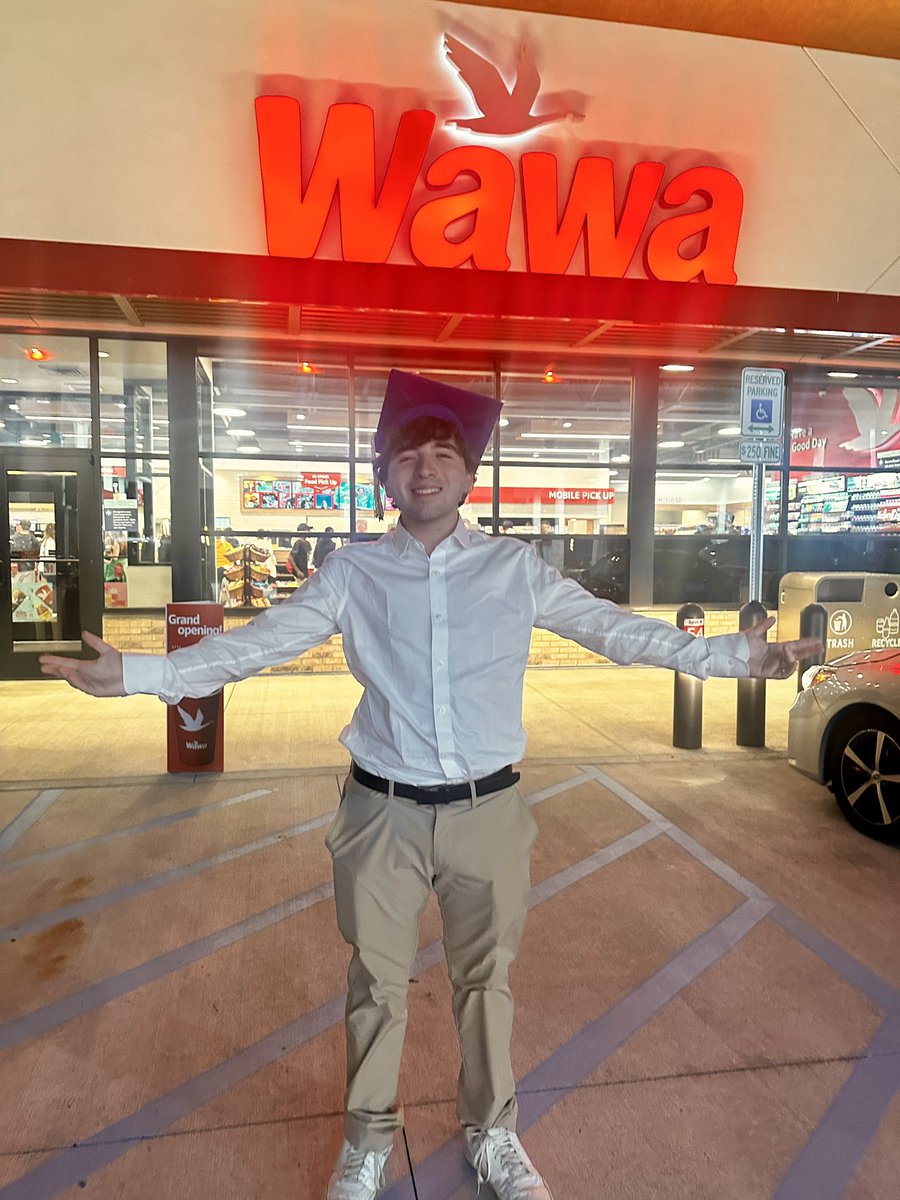 sauslander's tweet image. Today our son graduated from high school AND hit @Wawa opening day in Noblesville, IN! @causlander