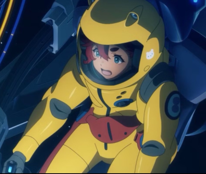 aaaa suletta has a little bear on her tracksuit, just like in her spacesuit in ep 1!!
