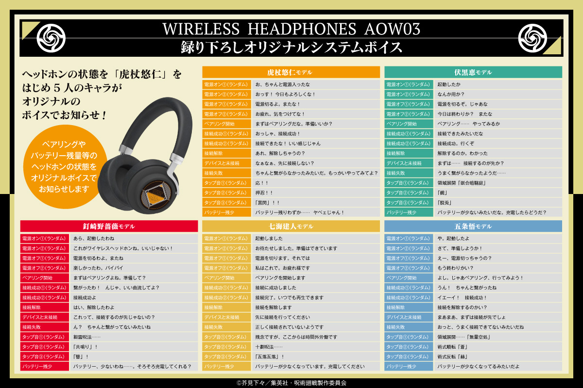 音声ガイダンスDL販売】 専用アプリ「ANIMA Studio」にて「虎杖悠仁