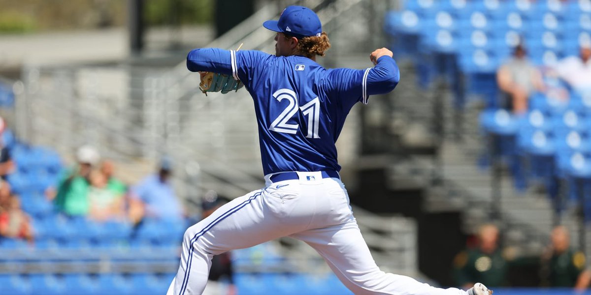 Khal Stephen's first outing at High-A:

3.0 IP
3 H
1 R (1 ER)
2 BB, 4 SO
78 Pitches (49 Strikes)

#BlueJays