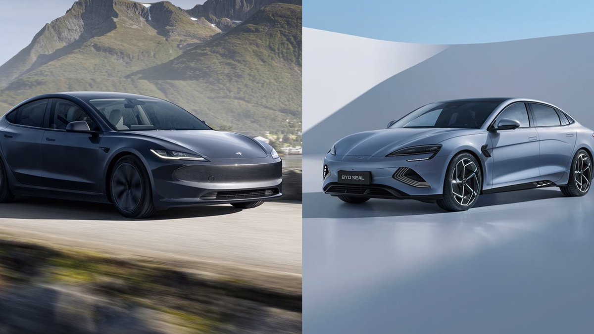 Chinese automaker giant #BYD outsells #Tesla for the first time in terms of electric vehicles in #Europe (source: JATO Dynamics).