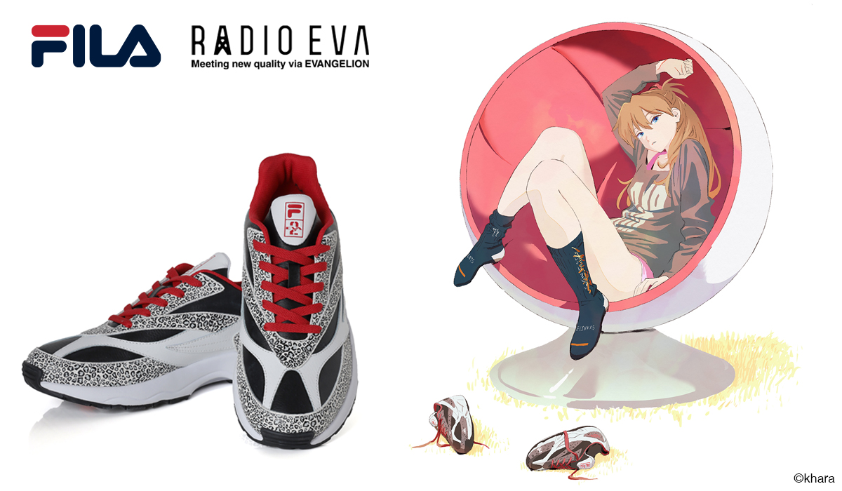 アスカ着用モデル >>>FILA VENOM EVANGELION LIMITED（EVA-02（WHITE 