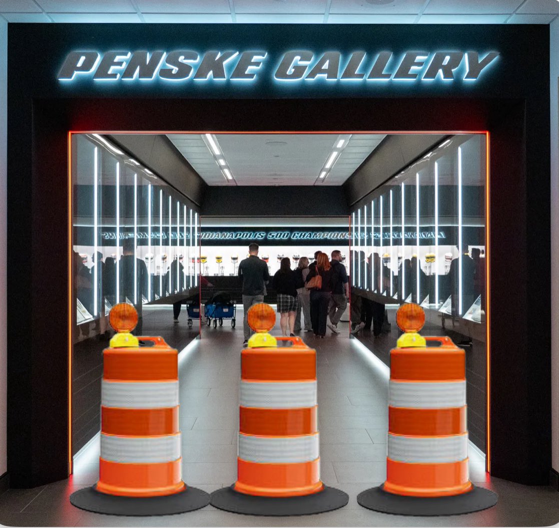 What I expected at <a href="/IMSMuseum/">IMS Museum 🏁</a> today…#Indy500