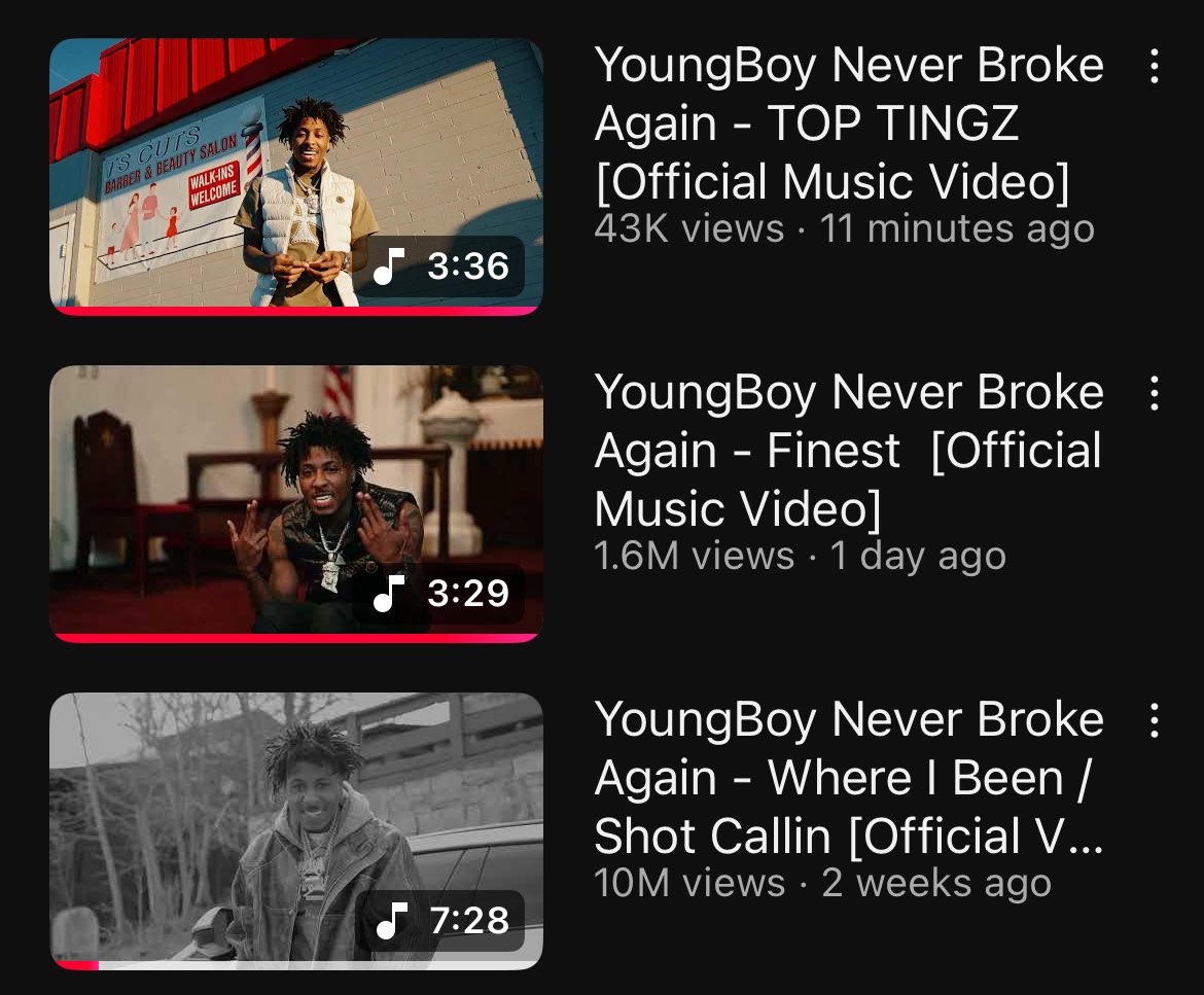 NBA YOUNGBOY REALLY WENT 4/4 WITH THESE SONGS 😭🔥🔥
