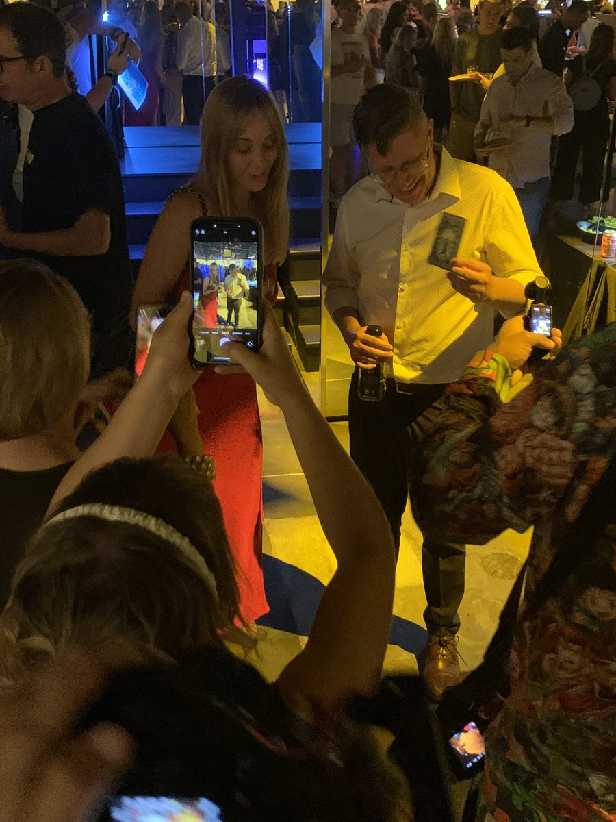 Had to give the OG <a href="/beeple/">beeple</a> an early copy of #bitcointarot before launching next week in Vegas.… naturally he pulled a King card. HODL your truth, the cards know!