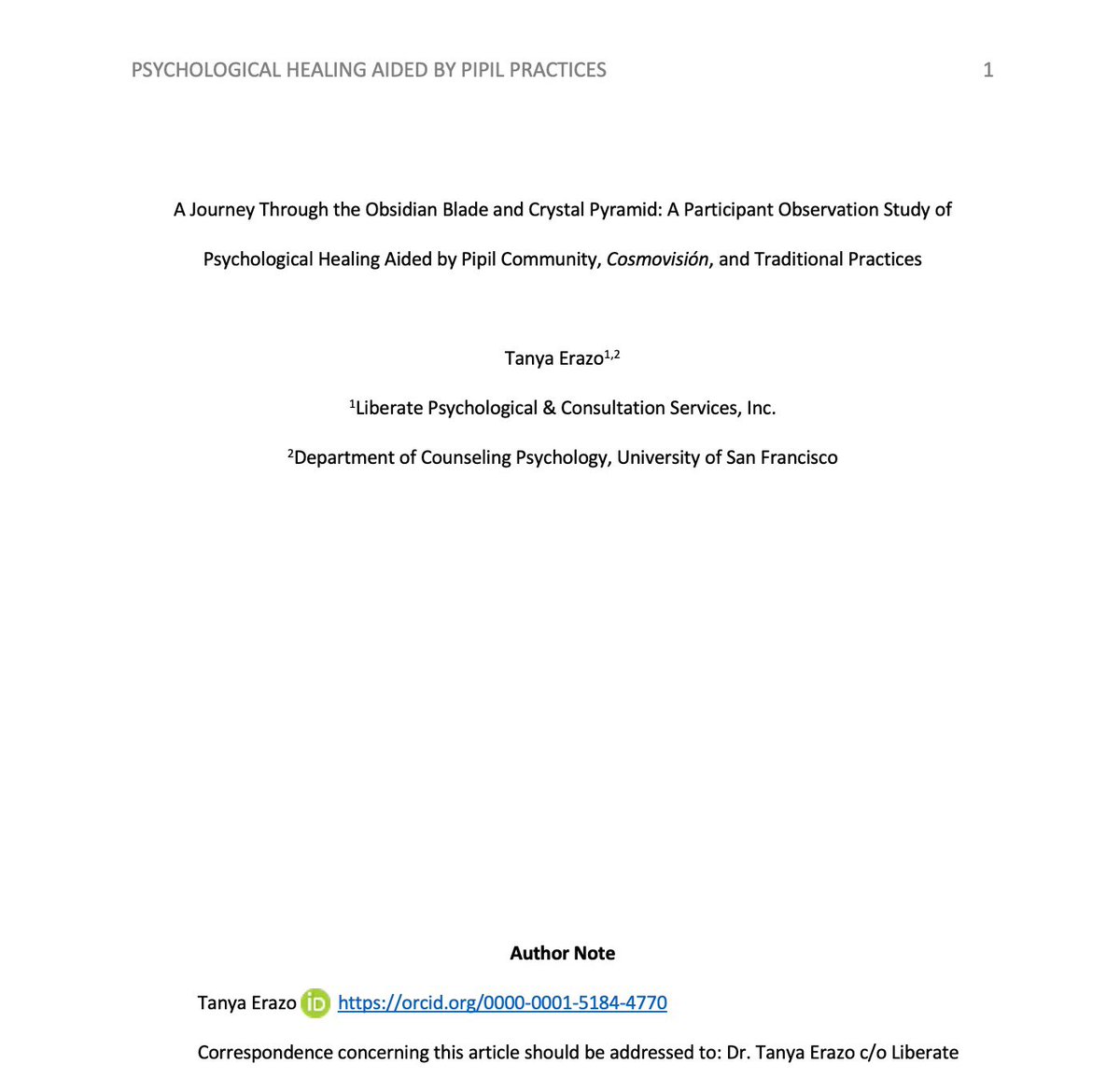 A couple of weeks ago, <a href="/RadioCachimbona/">Radio Cachimbona</a> interviewed me about my soon-to-be published (psychology) paper. The paper is quite personal. I was hesitant to share it in academic spaces, but I pushed myself to anyway. Have a listen: player.captivate.fm/episode/e3d506…
