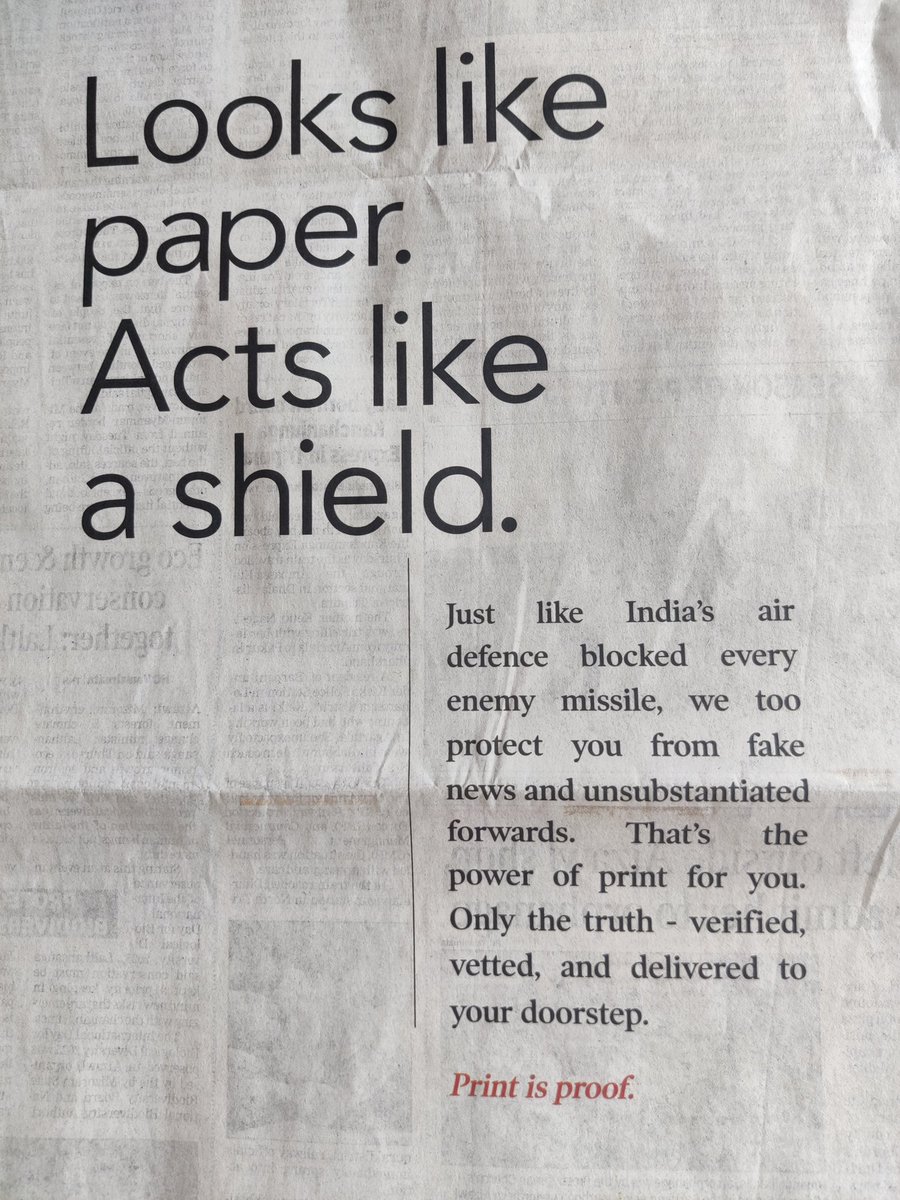 Issued by India's leading newspapers........