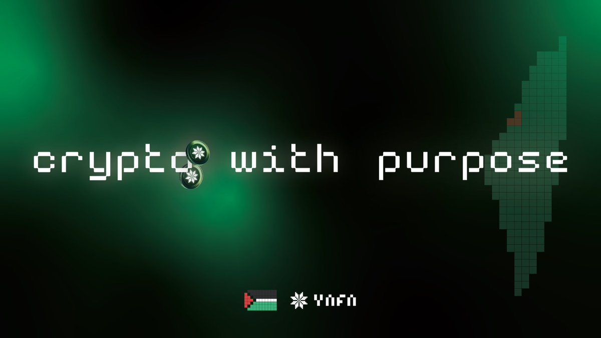Crypto with a cause.
Not just profits purpose.
Not just hype homeland.
This is Yafa.
This is crypto for Palestine.

Yafa.io

#Yafa #CryptoWithPurpose #DigitalResistance #Palestine