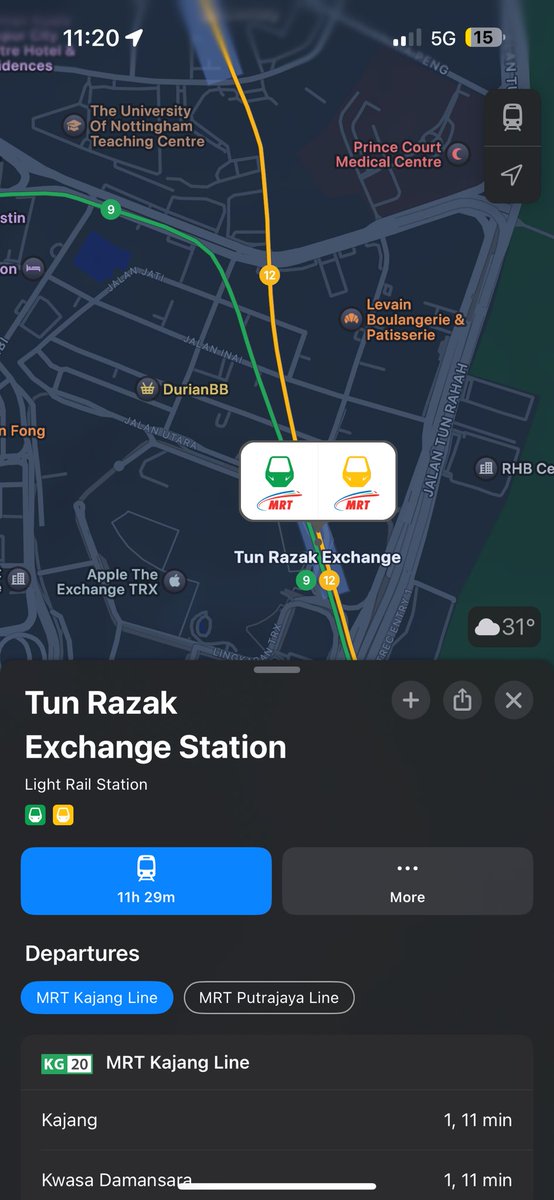 adamm_apple's tweet image. The entirety of Malaysia has Public Transit support in Apple Maps!