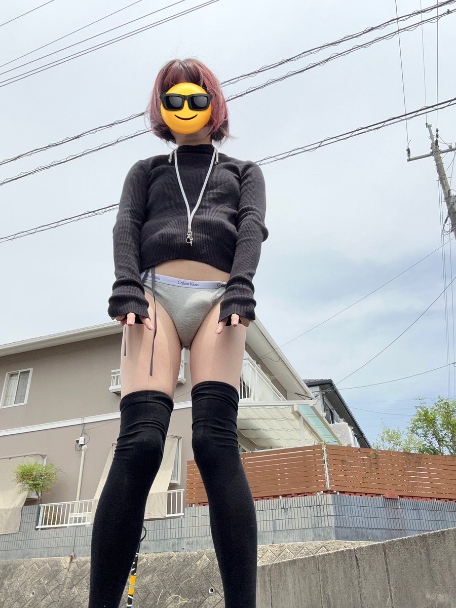 今日は化粧して1人で露出してます♡