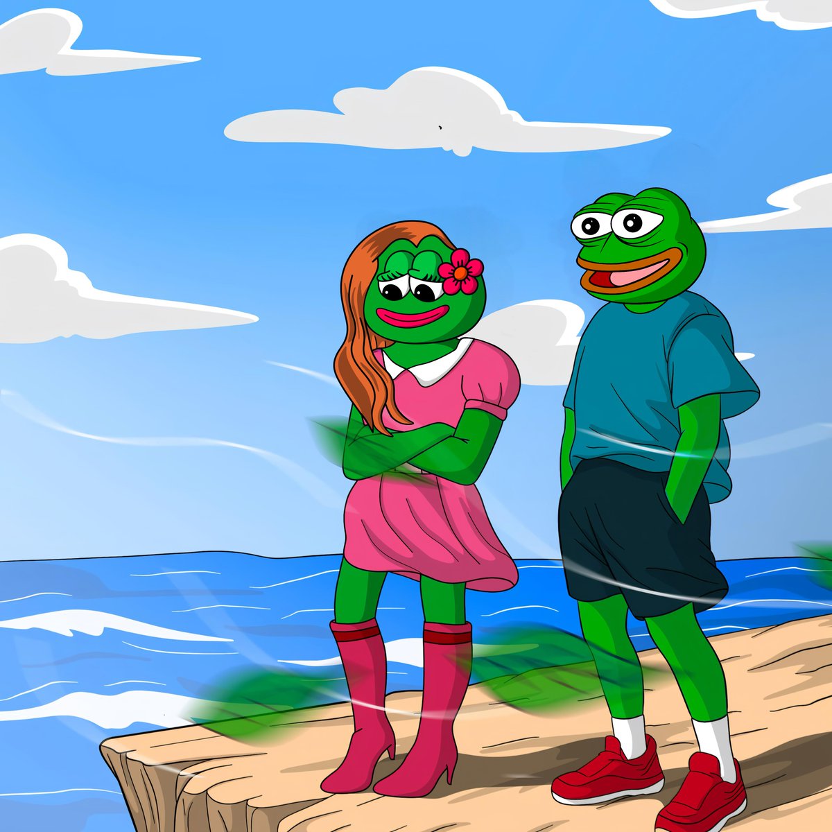 IslandFrogette's tweet photo. $PEPE and #FROGETTE living the island life ποΈπΊ https://t.co/elMpcTORqn