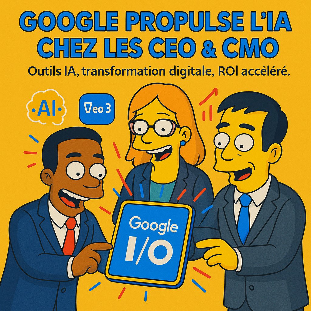 MesAgentsAI's tweet photo. 🚨 #GoogleIO2025 : Google propulse l’IA au cœur de la stratégie des CEO  &amp; CMO. Veo 3, AI Mode… de nouveaux outils qui accélèrent la  transformation digitale et le ROI. Thread 👇 https://t.co/p4M2c4dXEe
