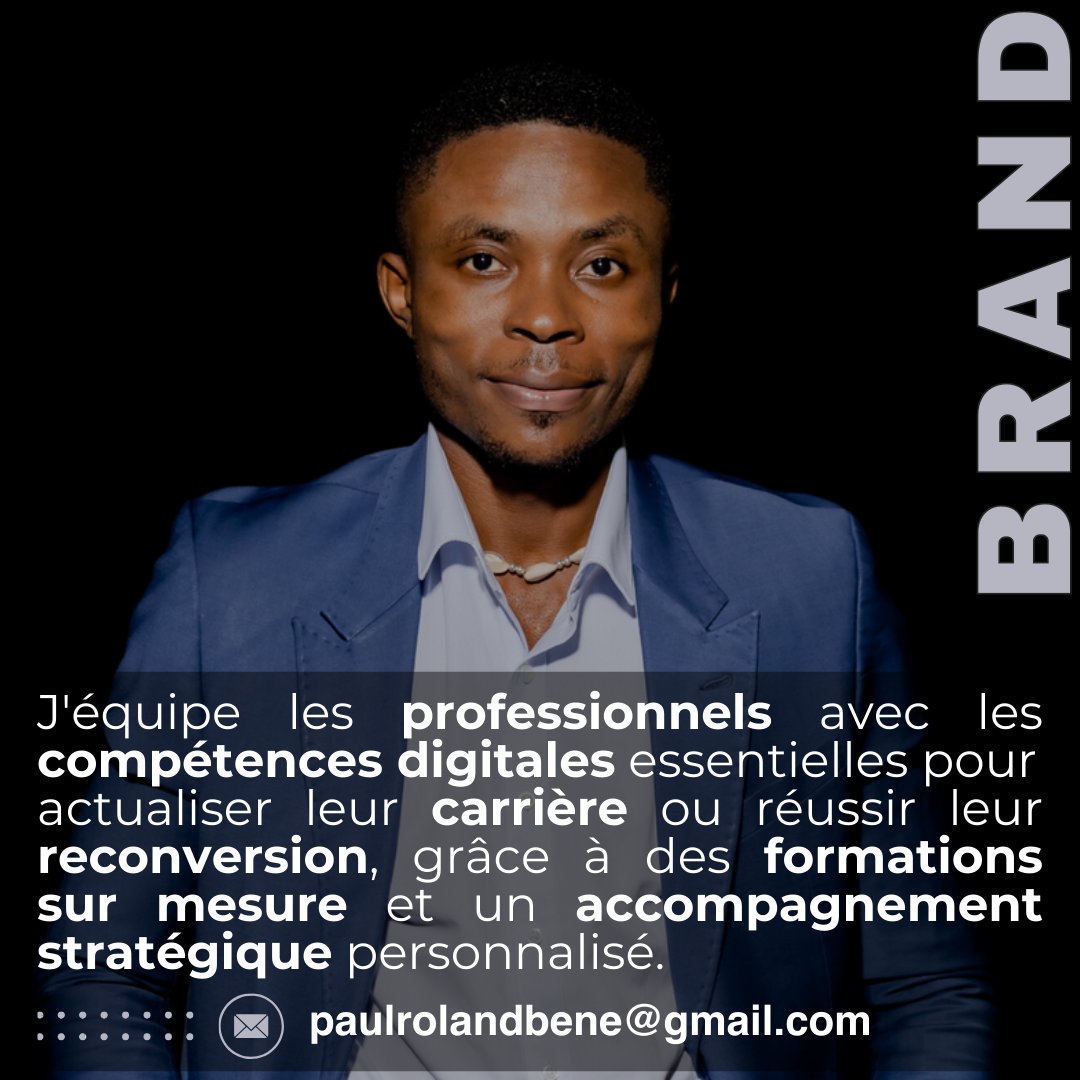 PaulRolandBene's tweet photo. Si votre "Besoin Prioritaire" est une mise à jour urgente de vos compétences dans le secteur du marketing et de la communication digitale, ou une reconversion professionnelle réussie.
Prenons rendez-vous pour fixer votre besoin autour d'un café. #collaboration #collaborons https://t.co/3GgpIf0iJU