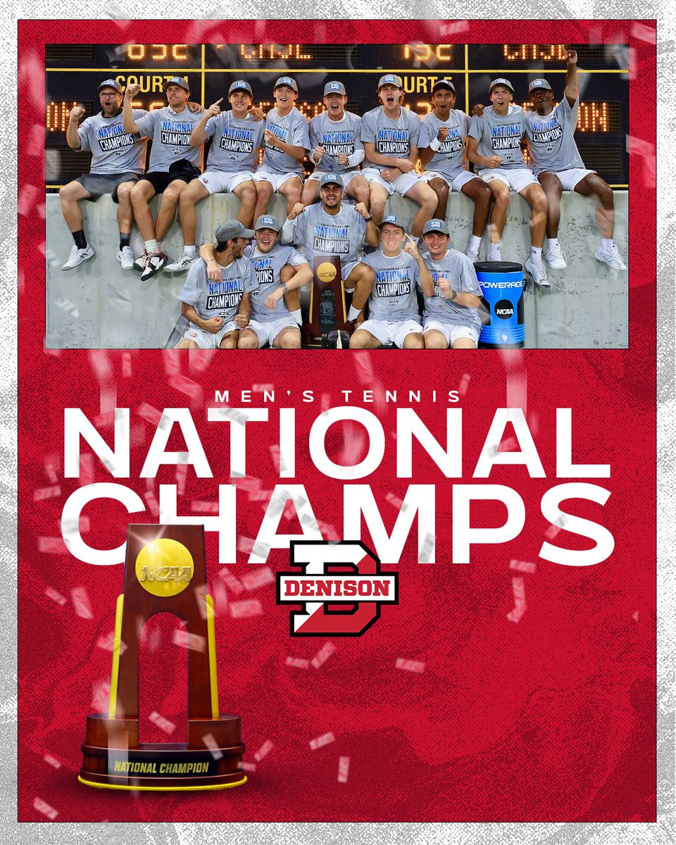 denisonsports (@denisonsports) on Twitter photo History made! The Big Red bring home their first-ever national championship trophy 🏆🔥
#d3tennis | #DenisonProud | #GBR History made! The Big Red bring home their first-ever national championship trophy 🏆🔥
#d3tennis | #DenisonProud | #GBR