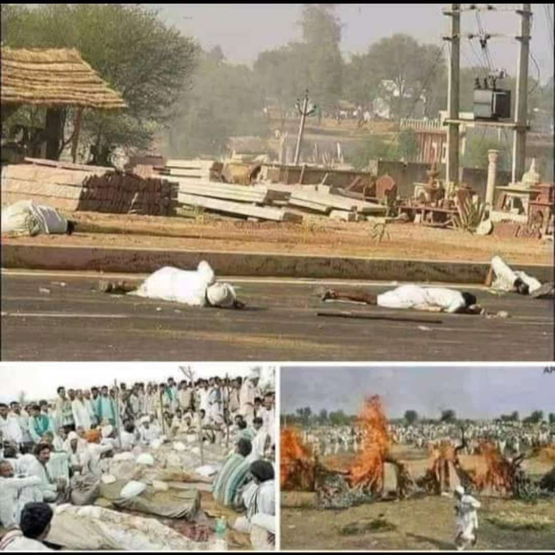 वो कौनसा लोकतंत्र था जिसमें अपने हक मांगने पर निर्दोष गुर्जरों को गोली मारी गई ? 

उस सरकार और सचिवालय से गोली मारने के आदेश पारित करने वाले कौन थे ? 

वो कौनसी न्याय प्रणाली थी जिसने इस हत्याकांड पर संज्ञान तक नहीं लिया 🥺 

ना भूले हैं ना भूलने देंगे  #गुर्जर_आंदोलन_बलिदान_दिवस