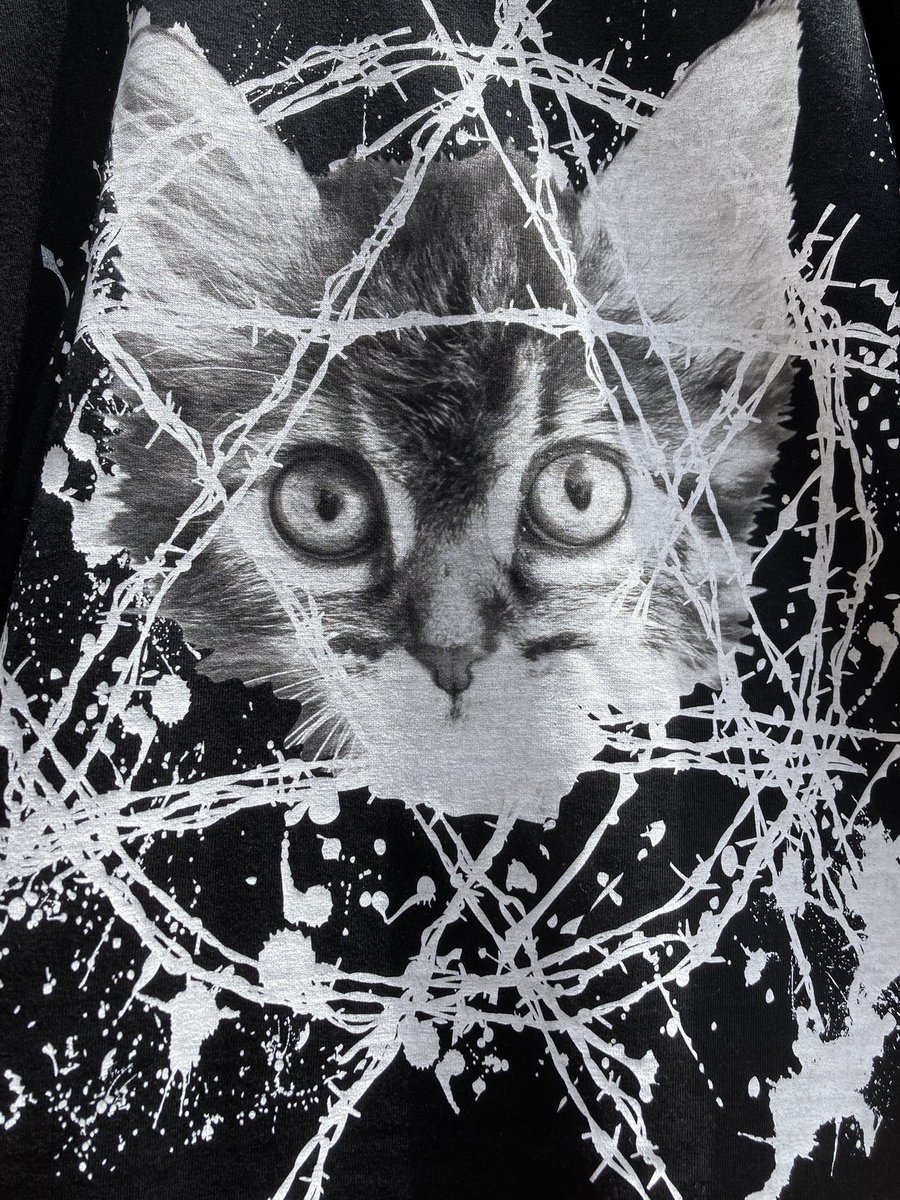 uvcss_junkside's tweet photo. 本日は可愛い六芒星キャットBIGTシャツのご紹介です‼︎
こちらのTシャツはつぶらな瞳の猫ちゃんがとても可愛いアイテムとなっております♪
背面はシンプルなので前面のインパクト大です‼︎
#アキバの洋服屋 #ジャンクサイド #秋葉原 #BacksideOfTokyo #Akihabara https://t.co/KnL06GdMKi
