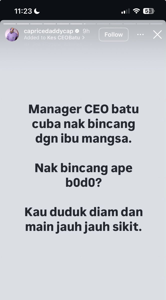 bckupacc99's tweet photo. Ceo Batu hantar gambar tak senonoh dekat budak 14 tahun.

and ada lagi mangsa-mangsa yang terlibat. https://t.co/4fRu7iv5Rc