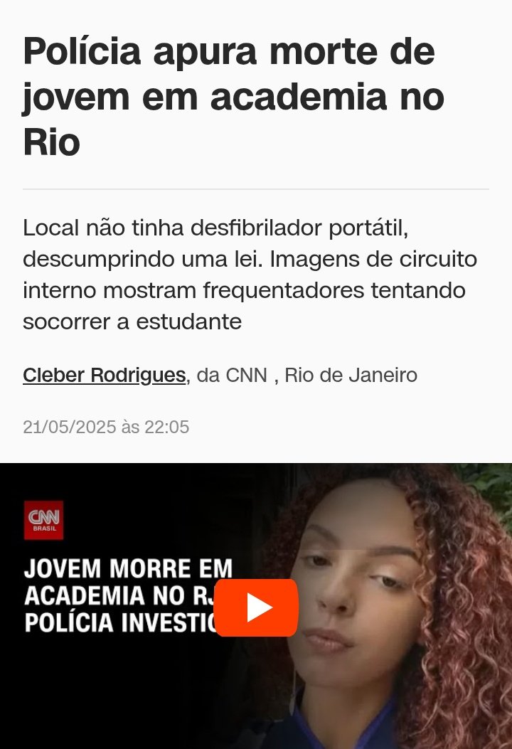 Veruschka2021's tweet photo. #Novonormal
Jovem de 22 anos morreu na academia e agora estão culpando a falta de um desfibrilador.
22 anos! Mais um mal súbito... Vai vendo... 💉💉💉💉
Mais uma vez: ISSO NÃO É NORMAL!!!
#malsubito https://t.co/23UxXlDQLV