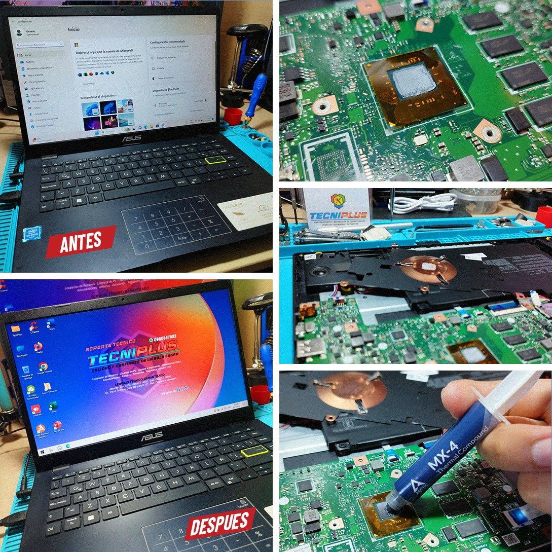 Laptop <a href="/ASUS/">ASUS</a>, para un mantenimiento integral y actualización del sistema. 👌🏼

Luego de su respectivo ABC y cambio de pasta térmica de alta calidad <a href="/ARCTIChannel/">ARCTIC</a>; instalamos Win10 v.22H2 + Programas básicos. ❤️

🚀 linktr.ee/tecniplus.ec