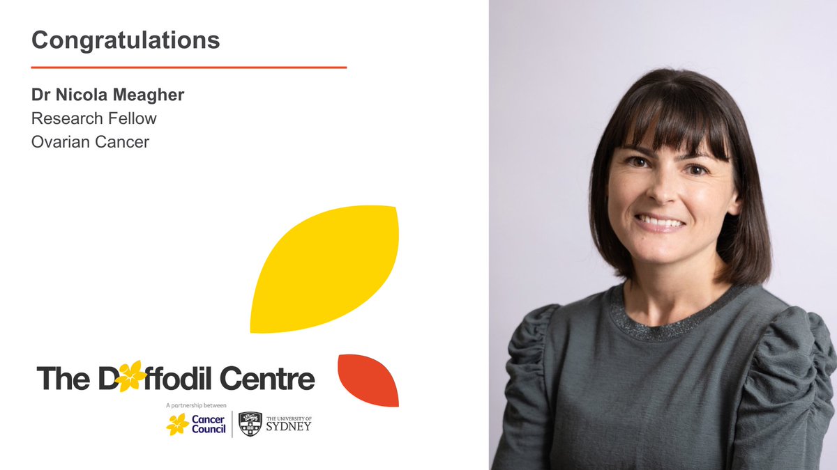 The Daffodil Centre (@daffodilcentre) on Twitter photo CONGRATULATIONS🎉| Dr Nicki Meagher on being awarded a prestigious <a href="/ocrahope/">Ovarian Cancer Research Alliance</a> 2025 Mentored Investigator Grant, under the mentorship of Prof Anna DeFazio AM!
FIND OUT MORE🔗 ocrahope.org/research/curre…
📍<a href="/syd_health/">Sydney Health</a> | <a href="/CCNewSouthWales/">Cancer Council NSW</a>
#⃣ #OvarianCancer | #WomensHealth | CONGRATULATIONS🎉| Dr Nicki Meagher on being awarded a prestigious <a href="/ocrahope/">Ovarian Cancer Research Alliance</a> 2025 Mentored Investigator Grant, under the mentorship of Prof Anna DeFazio AM!
FIND OUT MORE🔗 ocrahope.org/research/curre…
📍<a href="/syd_health/">Sydney Health</a> | <a href="/CCNewSouthWales/">Cancer Council NSW</a>
#⃣ #OvarianCancer | #WomensHealth |