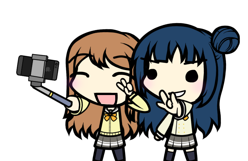 国木田花丸 ,津島善子 「Today's Maru - Day 449 smile for the cam」|Vany-Kun 💮💛のイラスト