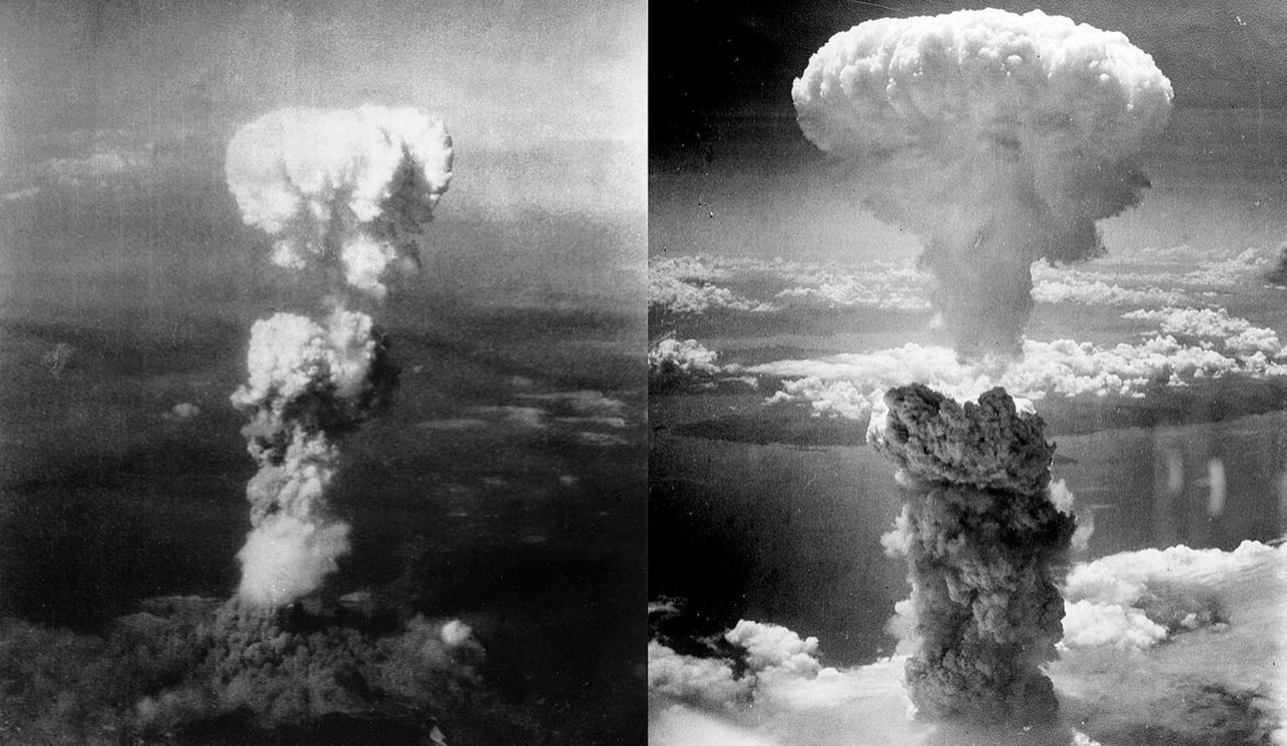OKIEski's tweet photo. Japan doesn’t know what is hitting them, the US doesn’t know what they are unleashing. Only those under the mushroom cloud know. 

Watching the Pacific War in Color on @smithsonian Channel. 

Late summer in Japan in 1945 almost 80 years ago. https://t.co/iCgvVuc4rT
