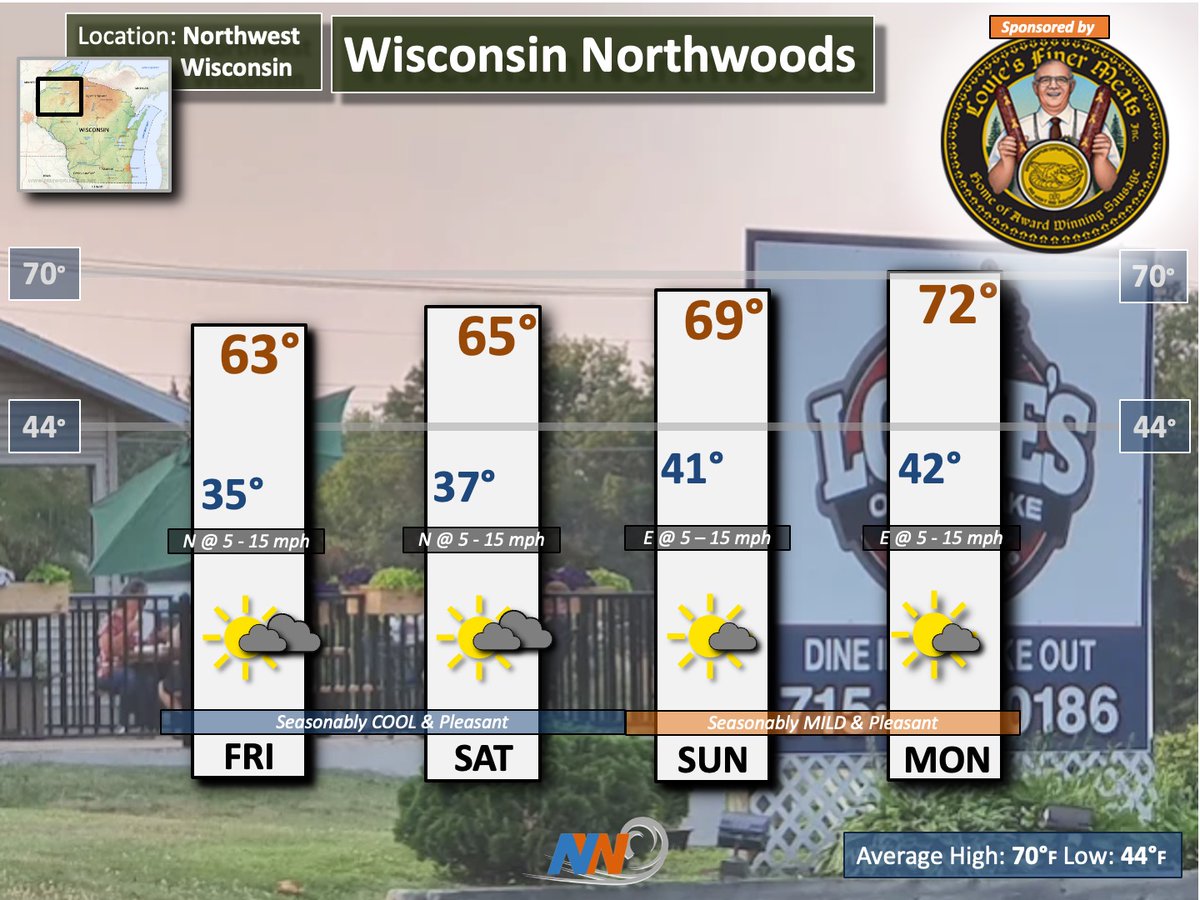 Temps will get progressively WARMER this Memorial Day Weekend in northwest WISCO. Meanwhile, with only a slight breeze &amp; plenty of sun, grilling &amp; relaxing will be in full force. Here is your 'NORTHWOODS' outlook.