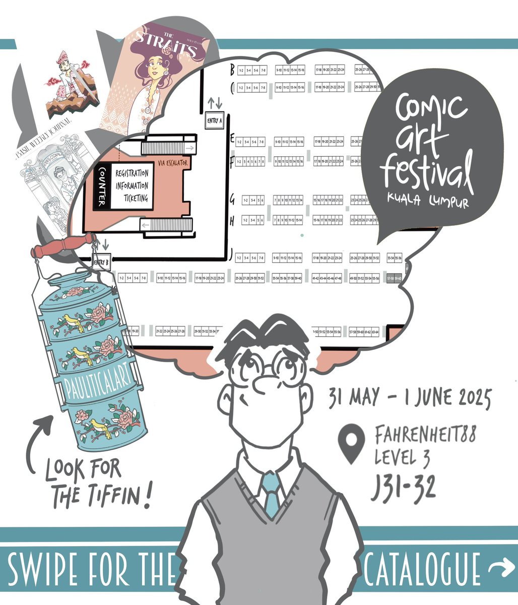 ! 

Check out the local artists at the coming CAFKL 2025 <a href="/caf_kl/">Comic Art Festival KL</a> this 31st May to 1st June!

🎪 Comic Art Festival Kuala Lumpur 2025 
🛍️ Paulitical Art [ Booth J 31-32 ] 
📌 Level 3, Fahrenheit 88, Bukit Bintang
📆 31st May - 1st June 2025
