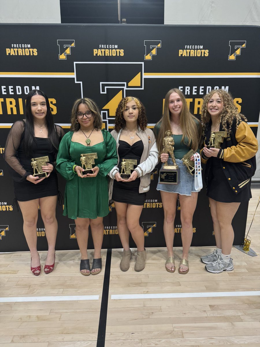 Congratulations to our Wrestling Award Recipients: Alessya Nieves, Most Improved; Alexis Horvath, Outstanding Season; Jedah Canty, Outstanding Freshman; Aly Laubach, Leadership Award; Anaya Velez, Workhorse Award