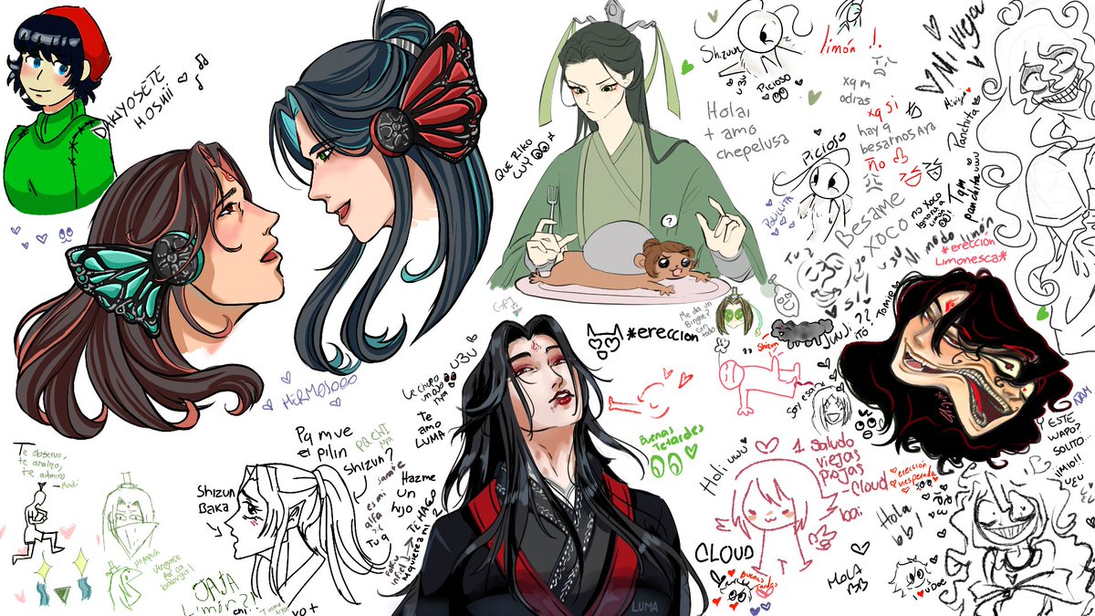 Los murales completos q hice con amixes~~ 
Fucking masterpieces ❤️❤️❤️