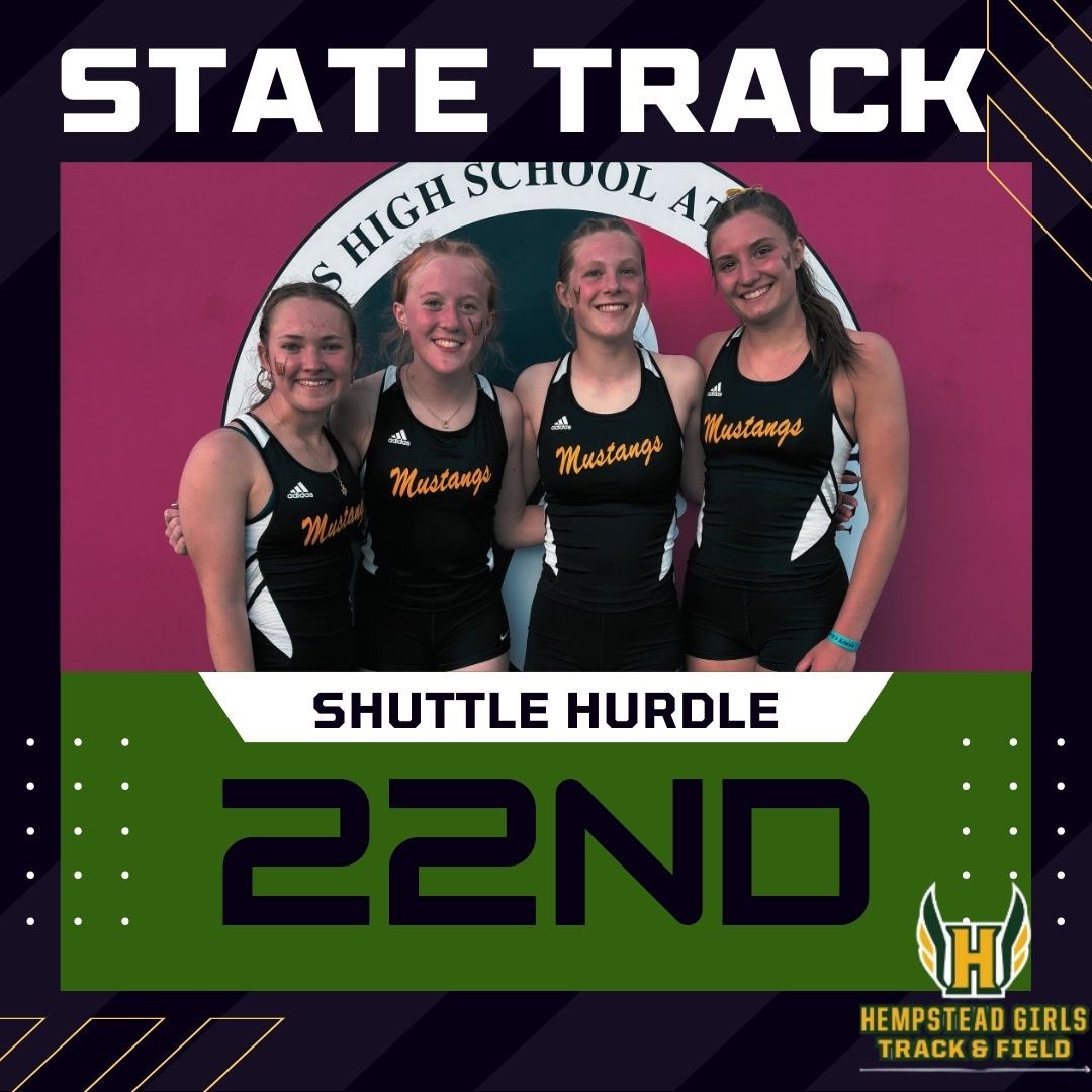 A great Day 1 for the Mustangs
Shuttle moved up yo 22nd 
4x8 with a seasons best and moved up a place
Evie Henneberry with a PR, moved up on final place and now 3rd on Hempstead Top 10 3000m
💚🐴💛