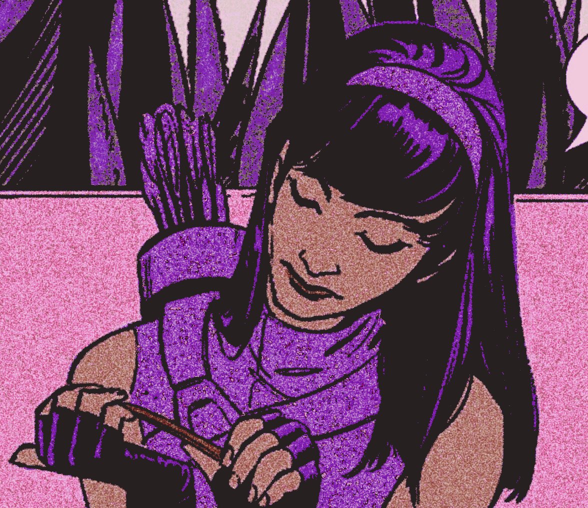 violetfates's tweet image. 𝐓𝐄𝐌𝐏  ╱  𝐏𝐈𝐍 ; kate bishop ; the ̵ⁿ̵ᵉ̵ʷ̵ hawkeye  ; fencing extraordinaire ; literate &amp;amp; descriptive ; by the prophecy of evermore ( she / her , twenty—four . )
