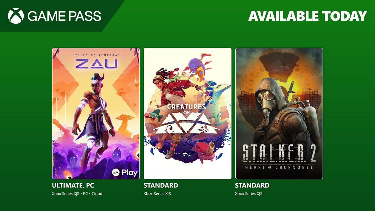 2 more games unlocked for XGP Standard ✅

1 more with EA Play ✅