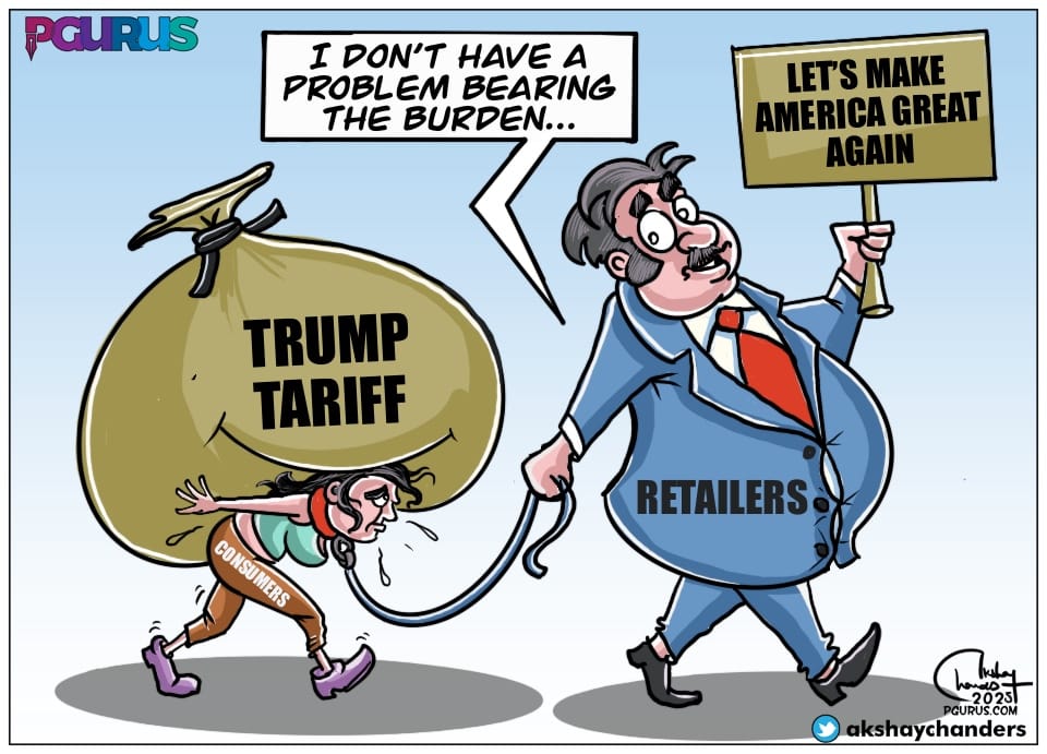 akshaychanders's tweet image. #Trump Tariff Burden: #Consumers Pay, #Retailers Preach #TrumpTariffs @pGurus1  @Ramesh_BJP