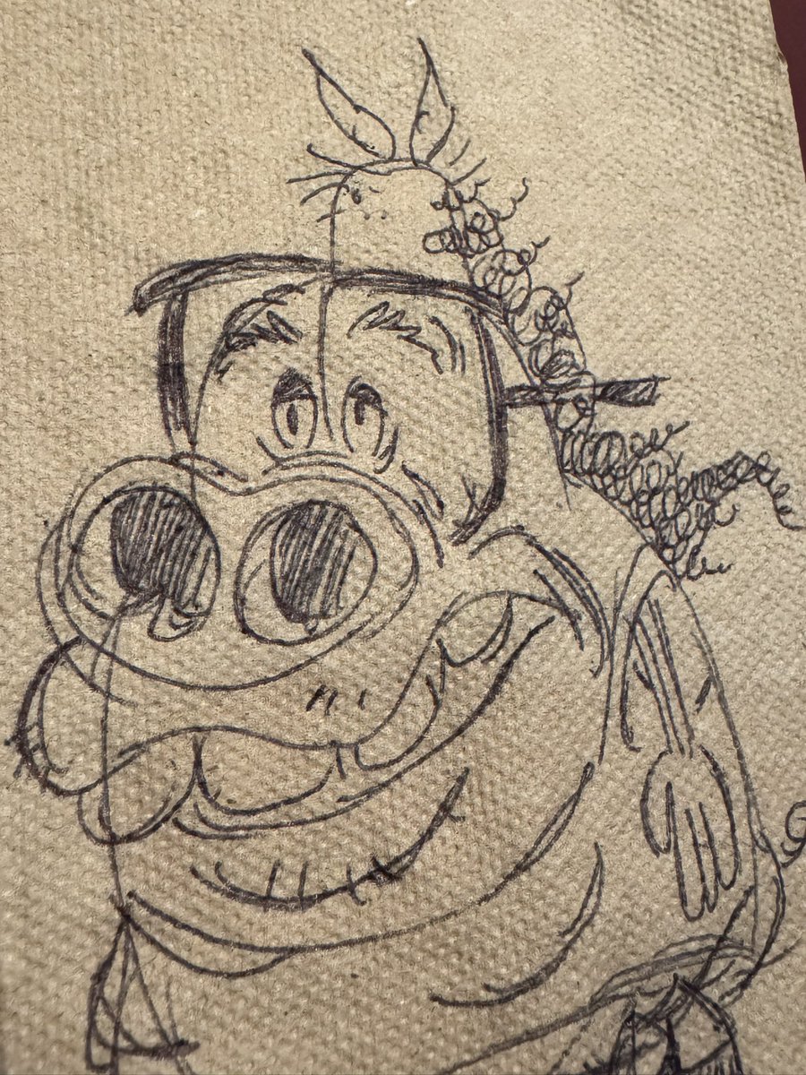 dylanhking's tweet image. Hippo the Hog scribbles from the past few months.