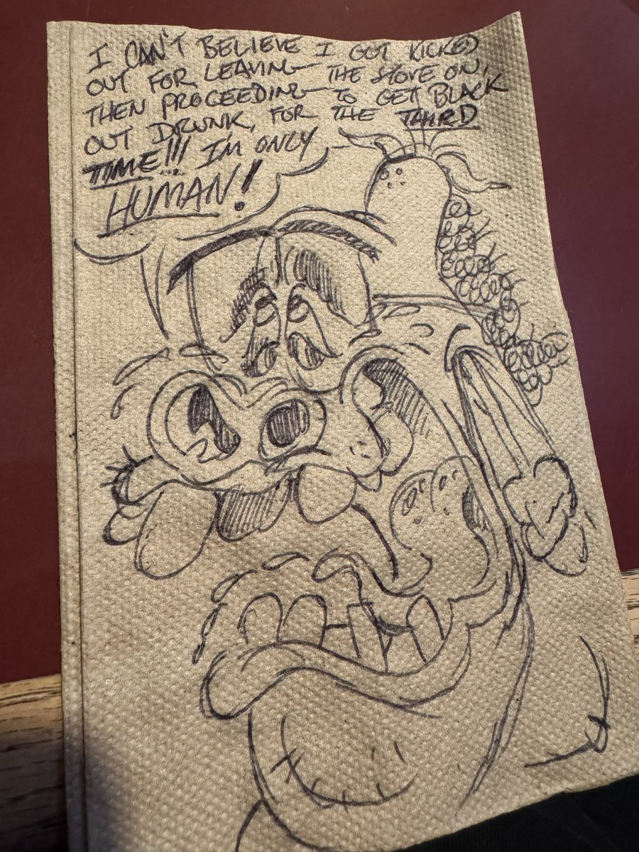 dylanhking's tweet image. Hippo the Hog scribbles from the past few months.