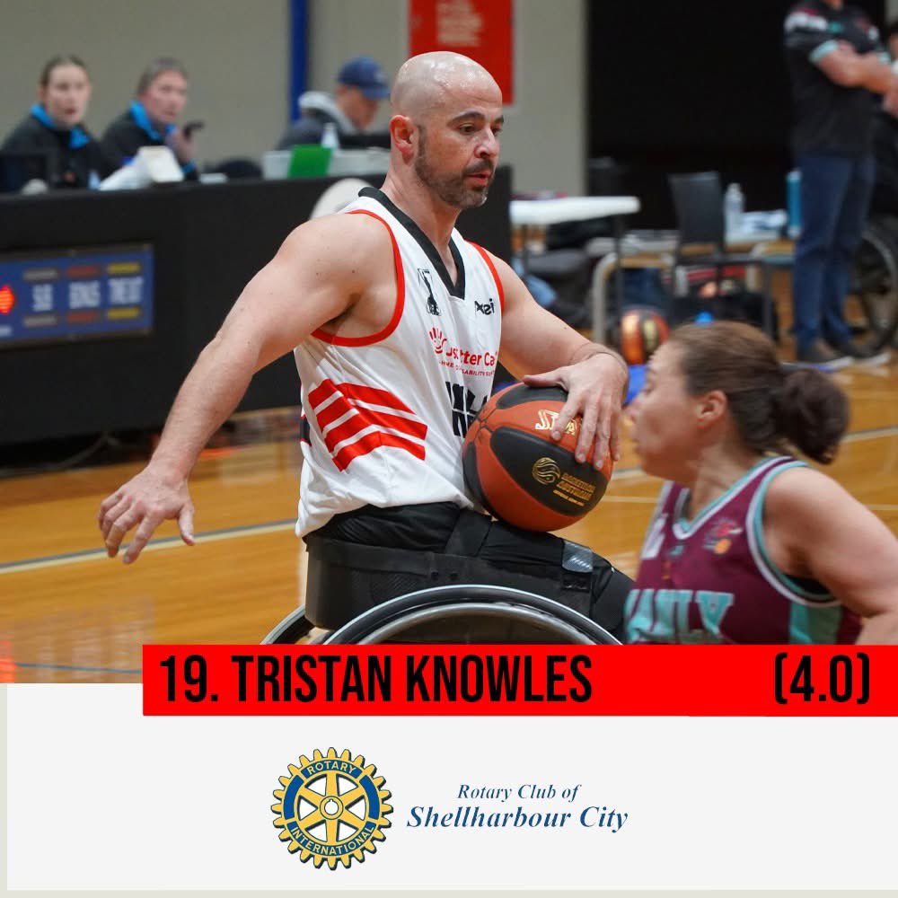 🏀 PLAYER SPONSORSHIP

#19 Tristan Knowles proudly sponsored by the Rotary Club of Shellharbour City