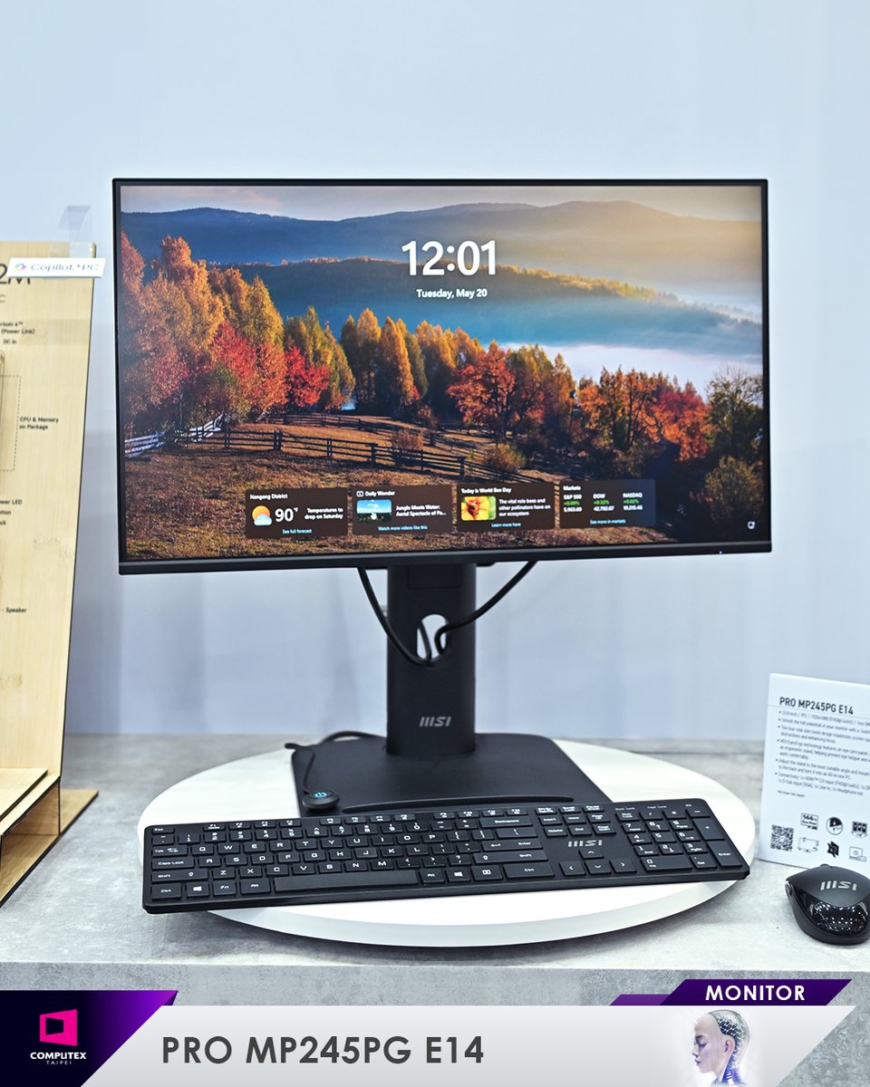Efficiency by Day, Dominance by Night. The PRO MP245PG E14 monitor combines a 144Hz refresh rate and Adaptive-Sync for smooth gaming and work. Its ergonomic design, PerfectEdge display make it the perfect all-in-one solution.

msi.gm/PRO_MP245PG_E14 

#MSIXCOMPUTEX2025