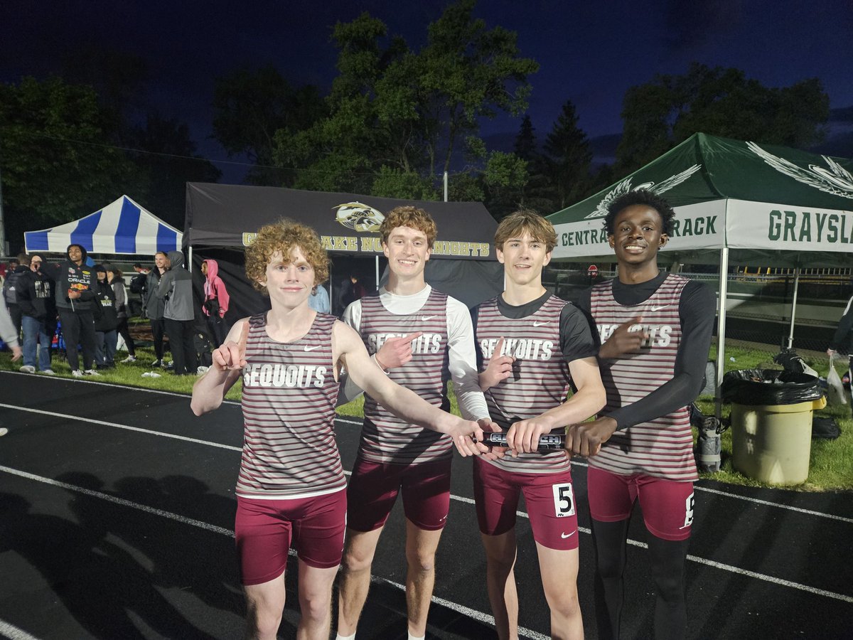 🚨4x4 smashes school record to take home the victory running 3:21💪